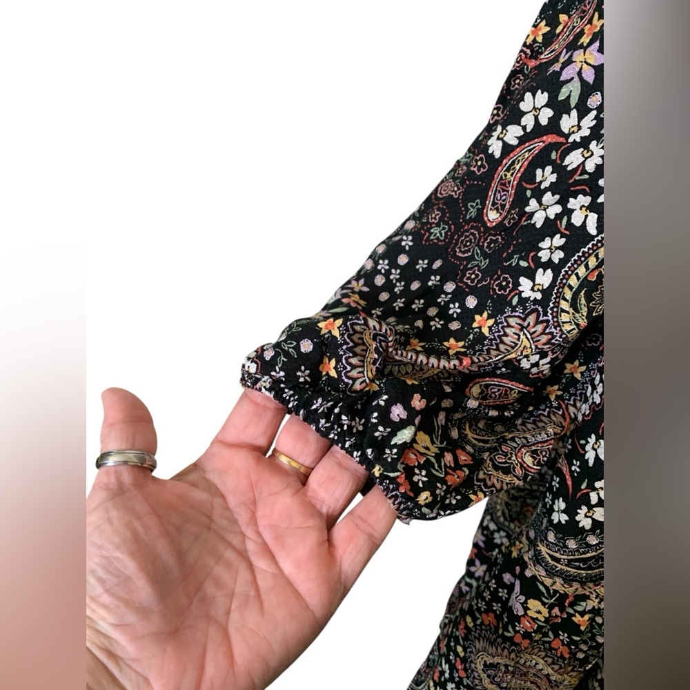 Torrid Embroidered Tiered Maxi Open Front Kimono Size 2X Gypsy Boho Cottagecore - Picture 4 of 9